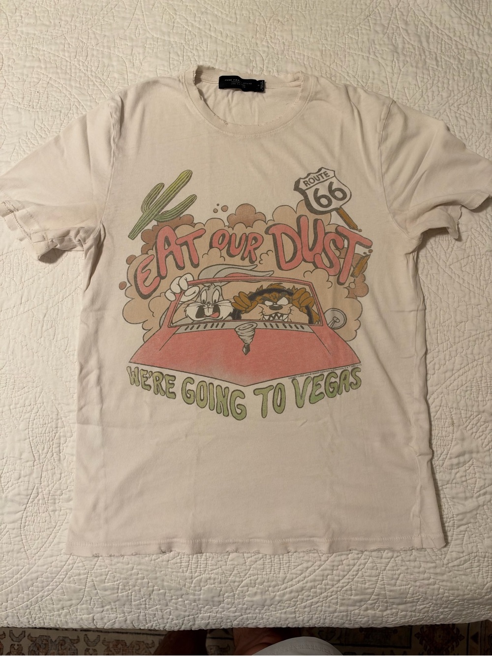 Junk Food Clothing Vintage Style "Eat Our Dust" Looney Tunes Tee